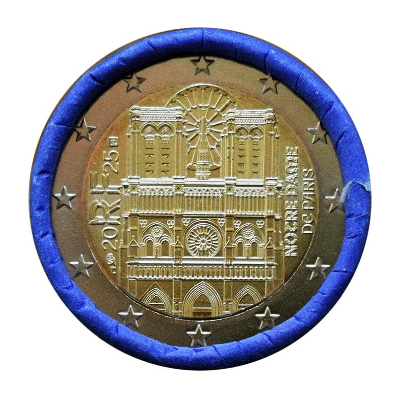 2 Euro Francúzsko 2025 - Katedrála Notre Dame