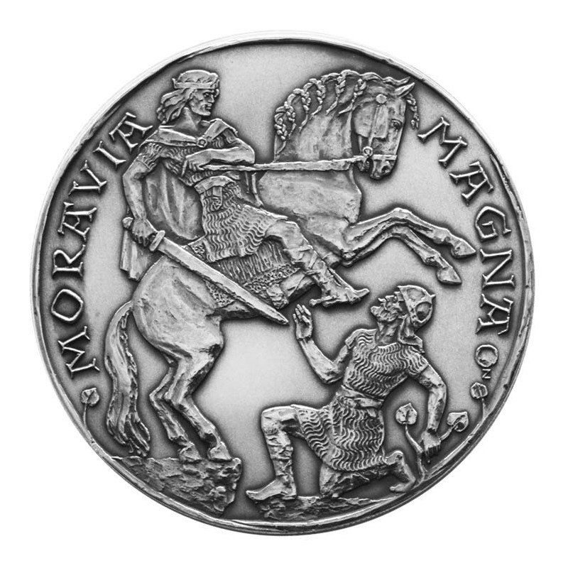 Svätopluk I, ruler of Great Moravia, silver medal