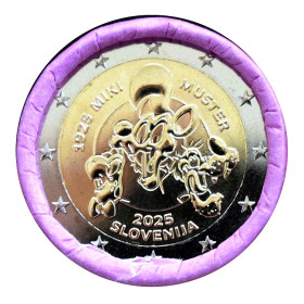 2 Euro Slovenia 2025 - Miki Muster, author comic book