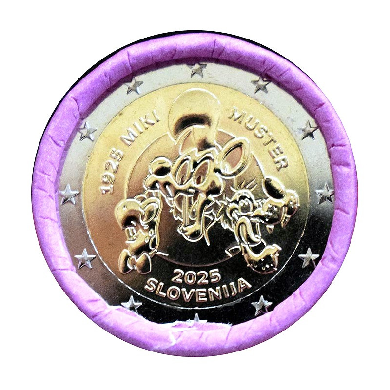 2 Euro Slovenia 2025 - Miki Muster, author comic book