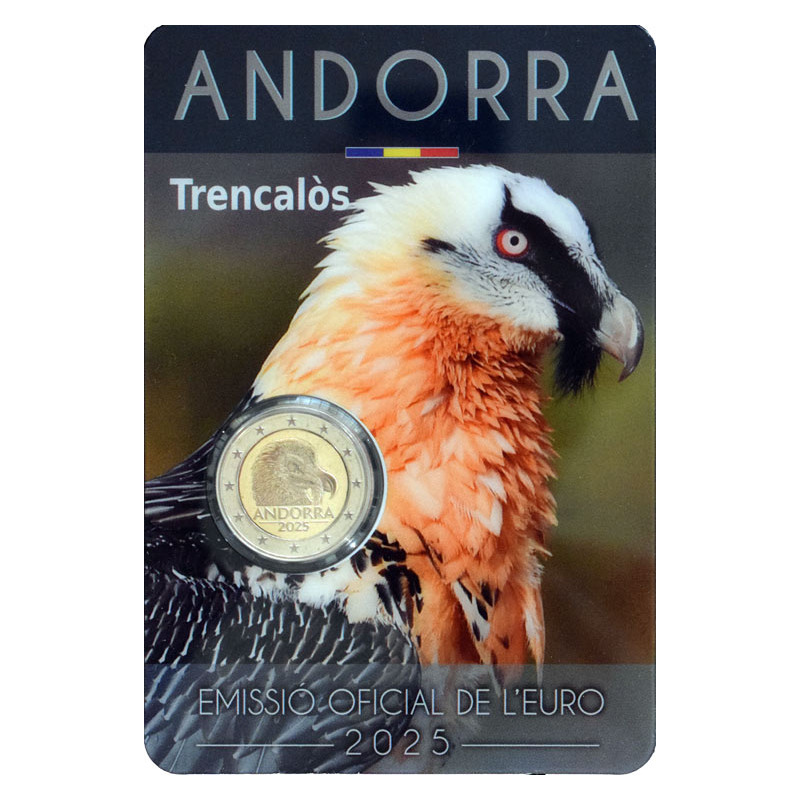 2 Euro Andorra 2025 - Sup Fúzatý, ohrozený druh