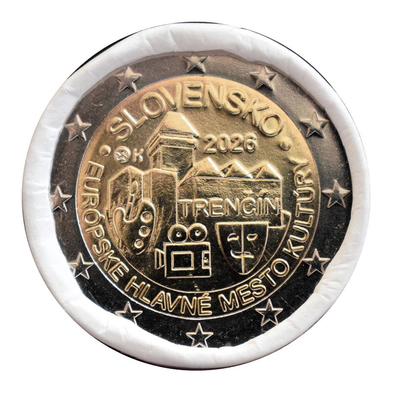 2 Euro Slovensko 2026 - Mesto Trenčín, mesto kultúry