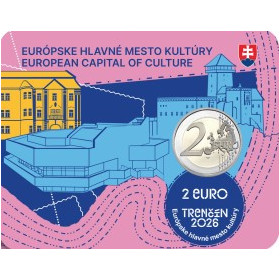 2 Euro Slovensko 2026 - Hlavné mesto kultúry Trenčín, mincová karta