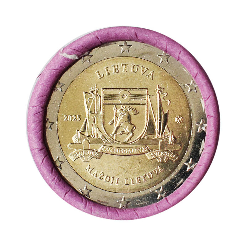 2 Euro Litva 2025 - Oblasť Malá Litva