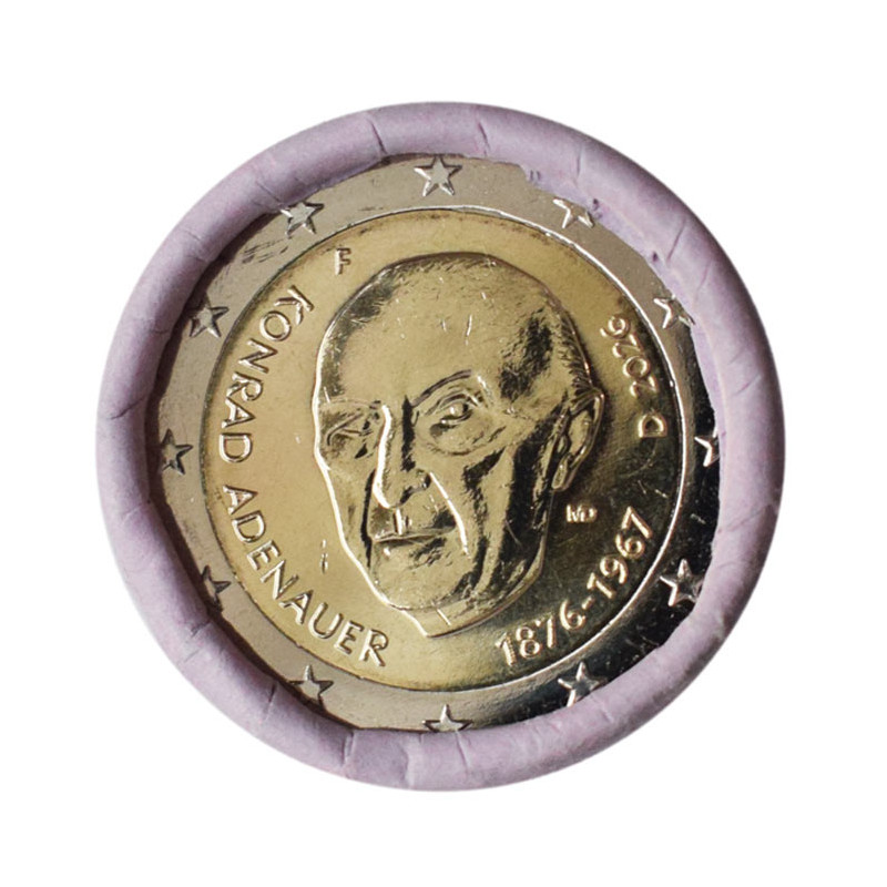 2 Euro Nemecko "F" 2026 - Kancelár Konrad Adenauer