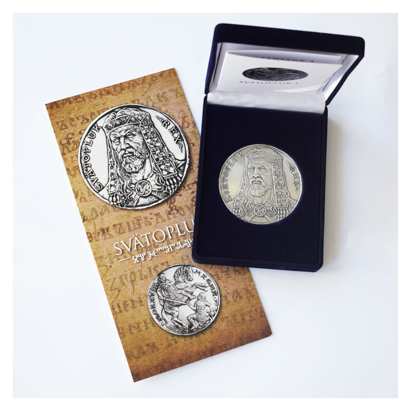 Svätopluk I, ruler of Great Moravia, silver medal