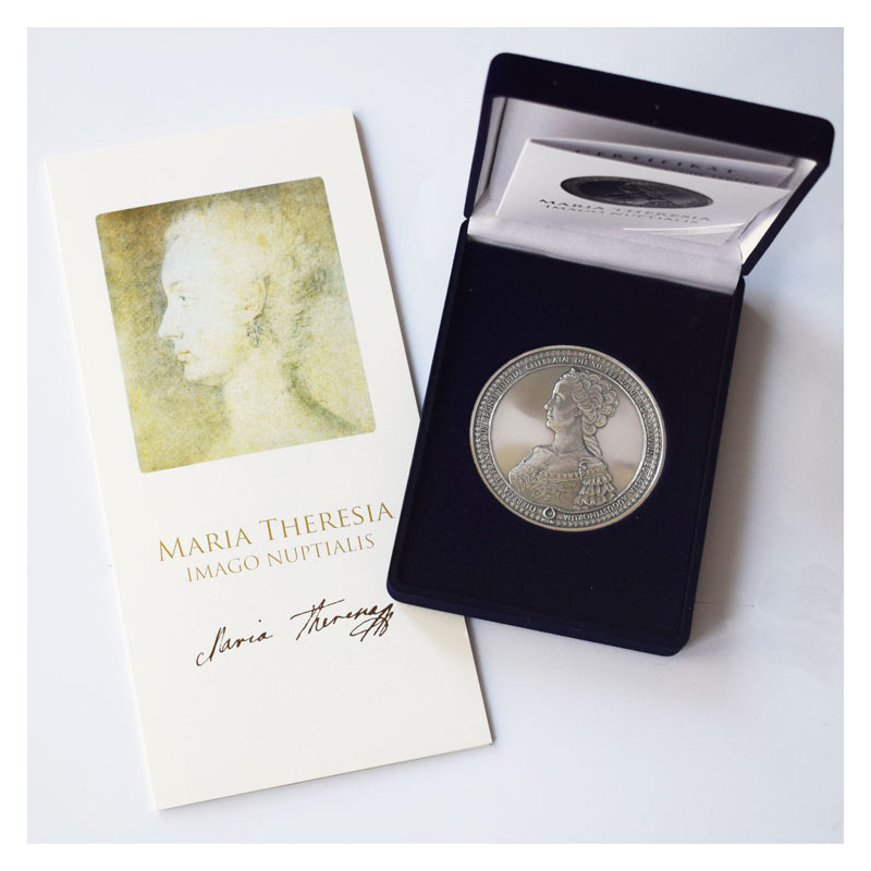 Sobášny portrét Márie Terézie, strieborná medaila