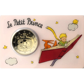 2 Euro France 2026 - The Little Prince by Exupéry, book and fox card