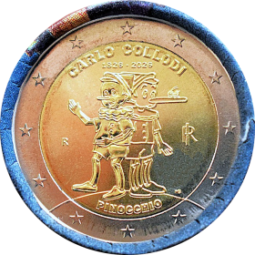 2 Euro Taliansko 2026 - Pinocchio, Carlo Collodi