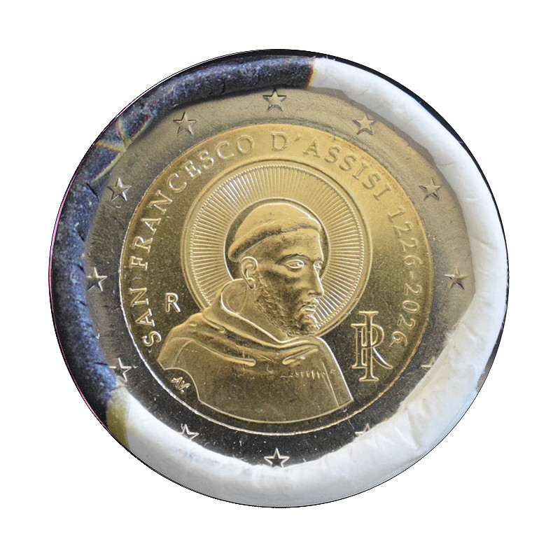 2 Euro Taliansko 2026 - Sv. František z Assisi