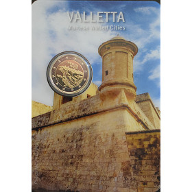 2 Euro Malta 2026 - City of Valletta, coin card