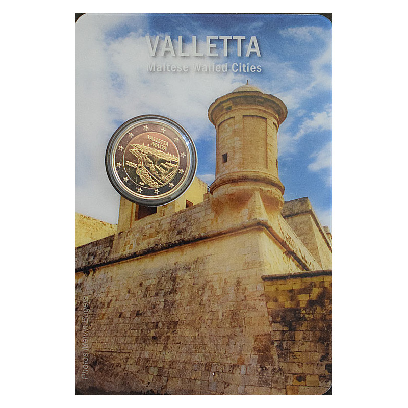 2 Euro Malta 2026 - Mesto Valletta, mincová karta