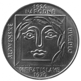 25 Kčs 1970 - Slovenské národné divadlo - Bežná kvalita