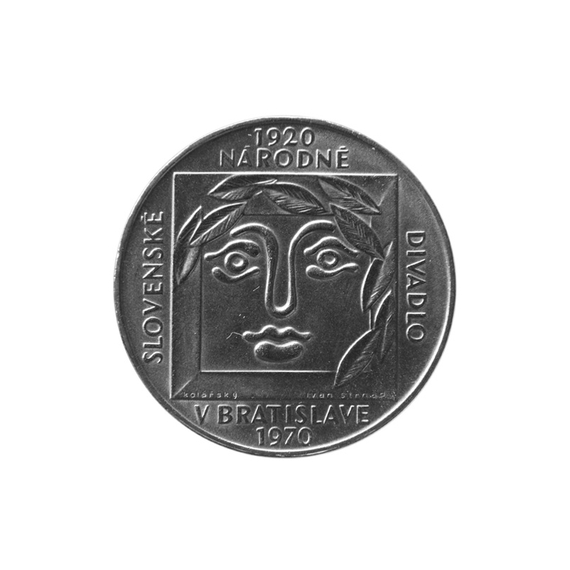 25 Kčs 1970 - Slovenské národné divadlo - Bežná kvalita