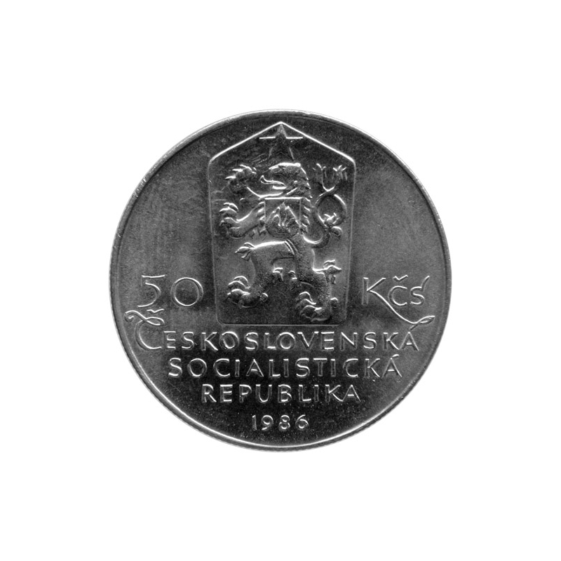 50 Kčs 1986 - Mestská pamiatková rezervácia Telč, Bežná kvalita