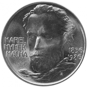 100 Kcs 1986 - 150th anniversary of K. H. Macha´s  death, Standard quality