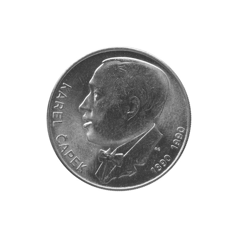 100 Kcs 1990 - 100th anniversary of Karol Capek´s birth - Standard quality