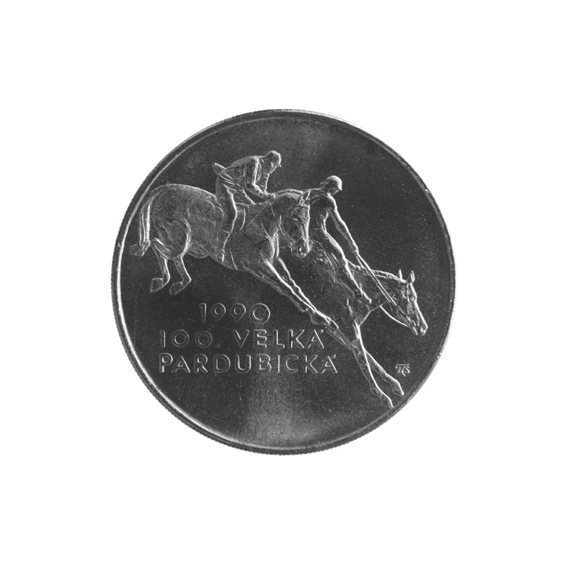 100 Kcs 1990 - 100th anniversary of the Great Pardubice Horse Race - Standard quality