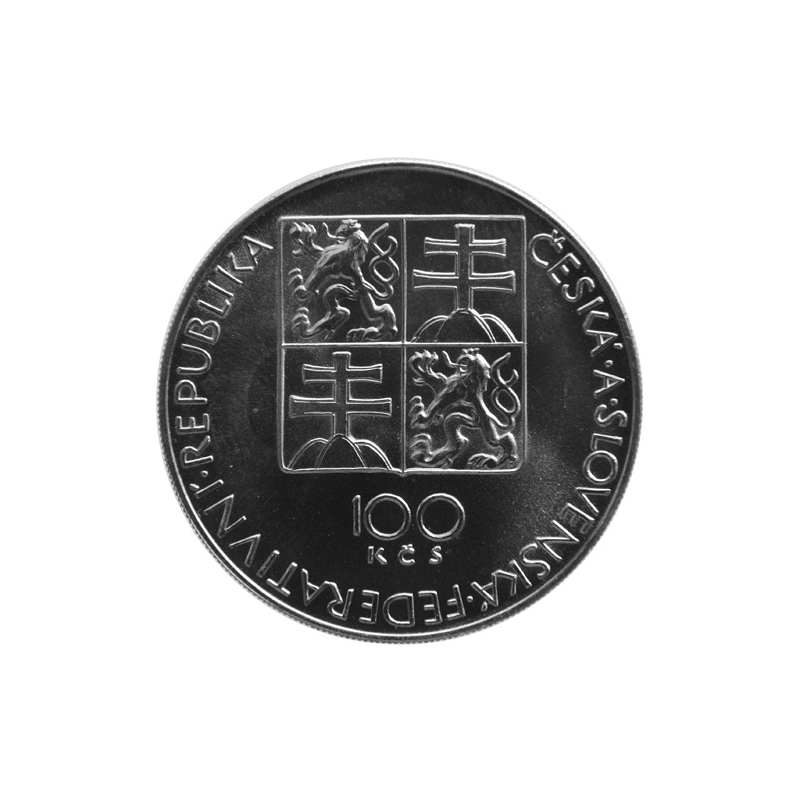 100 Kčs / 1991 - W. A. Mozart - BU