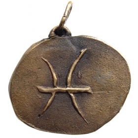 Bronzový prívesok znamenia zverokruhu Ryby