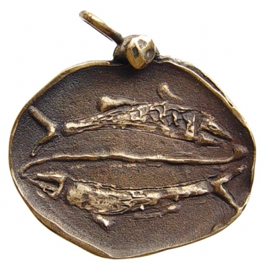Bronzový prívesok znamenia zverokruhu Ryby