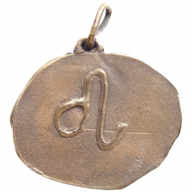 Bronzový prívesok znamenia zverokruhu Lev