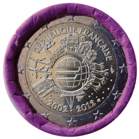 2 Euro Francúzsko 2012 - 10 rokov euromeny