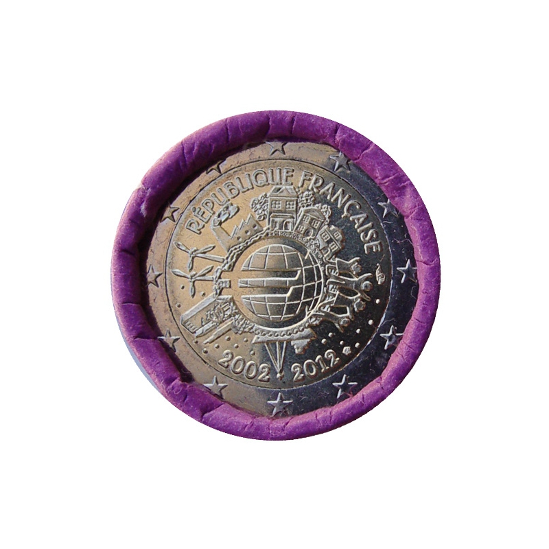 2 Euro Francúzsko 2012 - 10 rokov euromeny