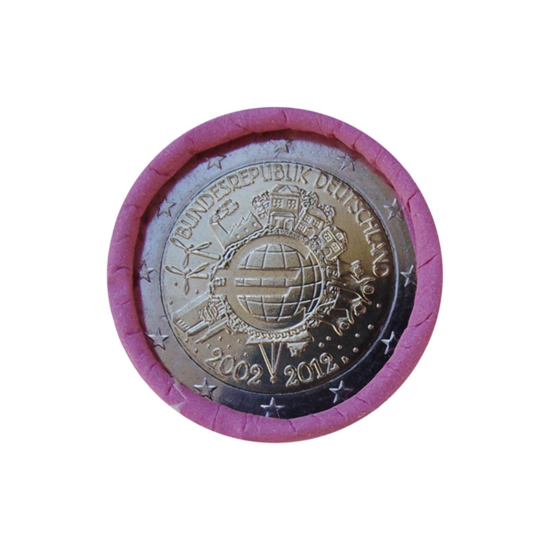 2 Euro Nemecko "D" 2012 - 10 rokov euromeny