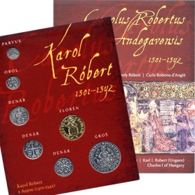 Charles I of Hungary - Set of coin replicas (gold and silver plated copper) Slovak version
