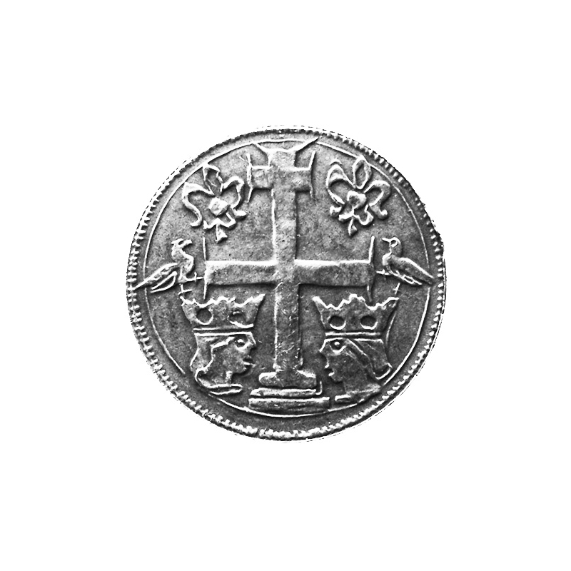 Sada mincí Karol Róbert (postriebrené a pozlátené repliky) Francúzska verzia