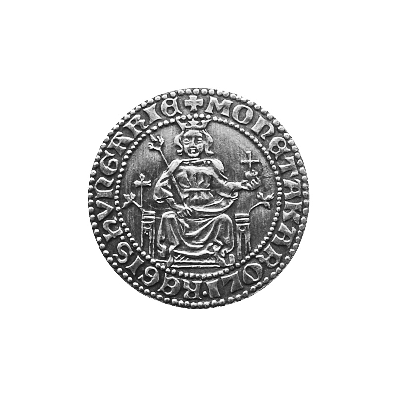 Sada mincí Karol Róbert (postriebrené a pozlátené repliky) Francúzska verzia