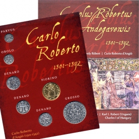 Charles I of Hungary - Set of coin replicas (gold and silver plated copper) Italian version