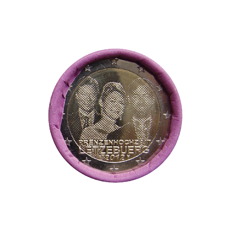 2 Euro Luxembursko 2012 - Svadba princa Guillauma s grófkou Stéphanie