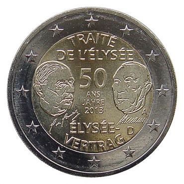 2 Euro / 2013 - Germany - Élysée Treaty 'A'