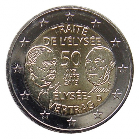 2 Euro / 2013 - Germany - Élysée Treaty 'F'