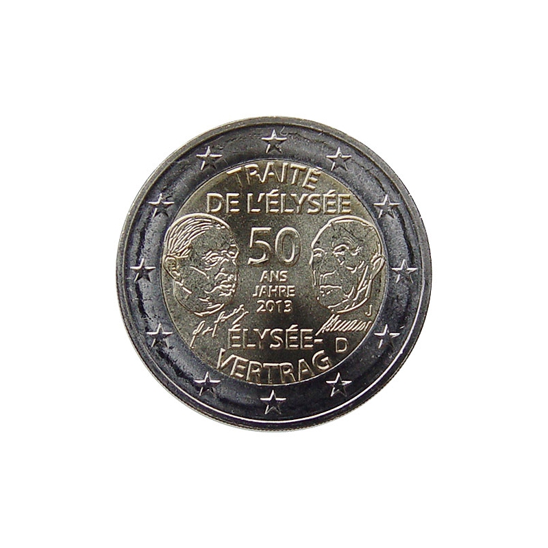 2 Euro Nemecko "J" 2013 - Elyzejská zmluva
