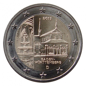 2 Euro Nemecko "J" 2013 - Bádensko-Württembersko: Kláštor Maulbronn
