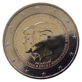2 Euro / 2013 - Netherland - Double Portait: Queen Beatrix & Prince Willem Alexander