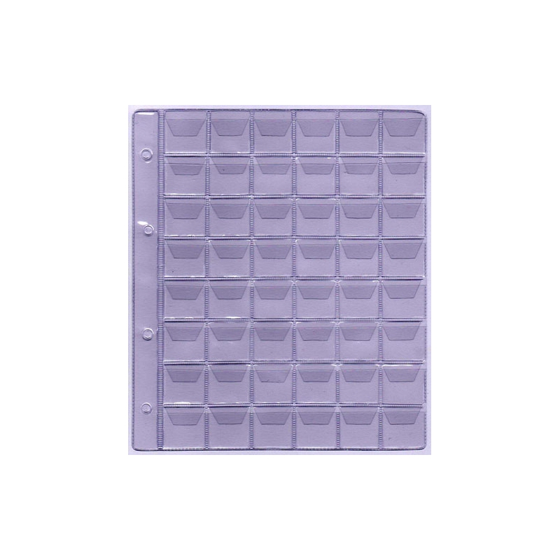 Coin album´s sheet: Format A5: 48 windows