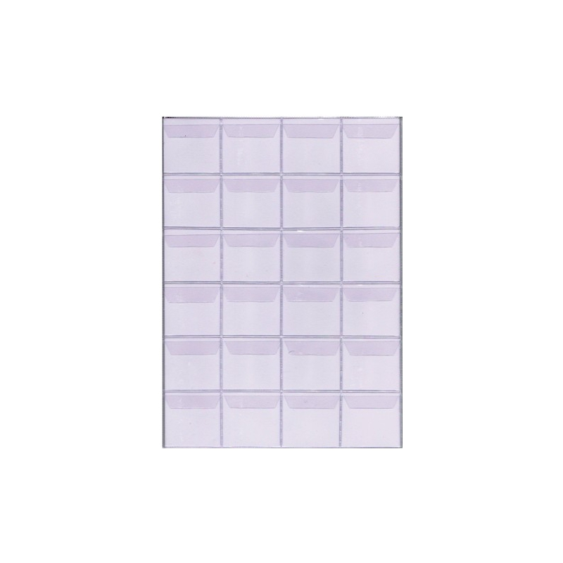 Coins album´s sheet: Format A4: 24 windows