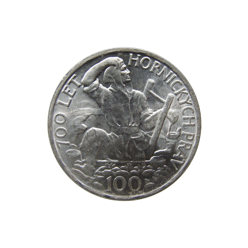 100 Kčs / 1949 - 700. výročie vydania baníckych práv