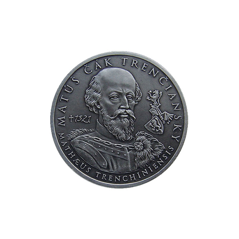 Strieborná medaila Matúš Čák Trenčiansky - Patina
