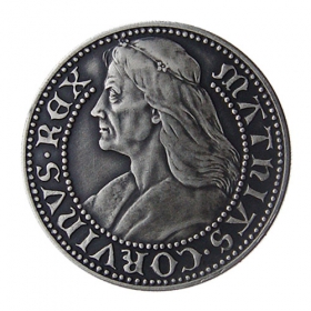 Strieborná medaila Matej Korvín - Patina