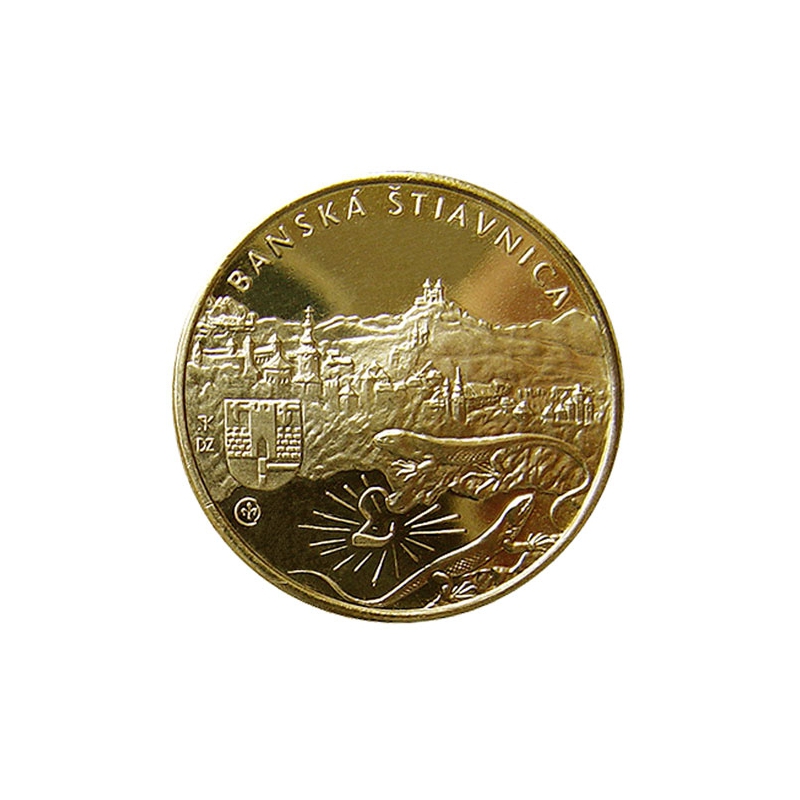 Small medal with card Jozef Karol Hell - Shiny