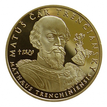 Medaila s kartou Matúš Čák Trenčiansky - Lesk